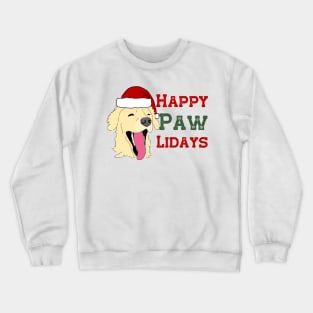 Golden Retriever Happy Holidays Crewneck Sweatshirt